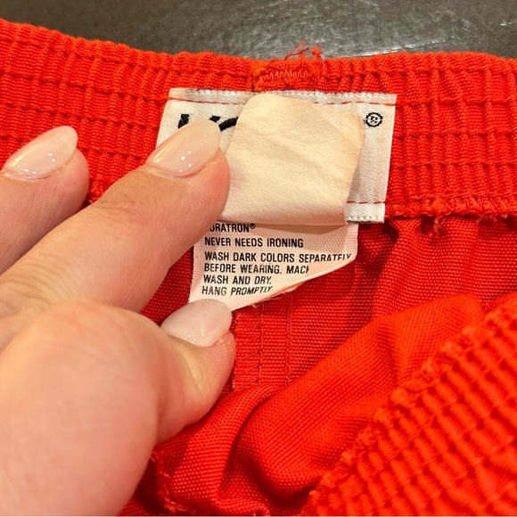 Vintage KORET Red A-line Skirt, Union Made in USA, Size 14 Womens, Elastic Waist - Picture 7 of 10